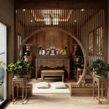 NỘI THẤT PHÒNG THỜ PT03​​​​​​​