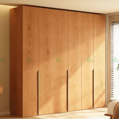 TỦ QUẦN ÁO GỖ SỒI TỰ NHIÊN HIỆN ĐẠI ĐẸP TATN33​​​​​​​