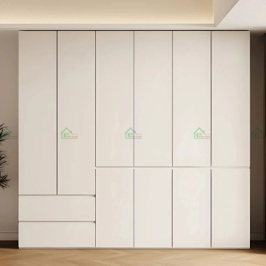 TỦ QUẦN ÁO MDF PHỦ MELAMINE MÀU TRẮNG HIỆN ĐẠI GIÁ RẺ TA80​​​​​​​​​​​​​​