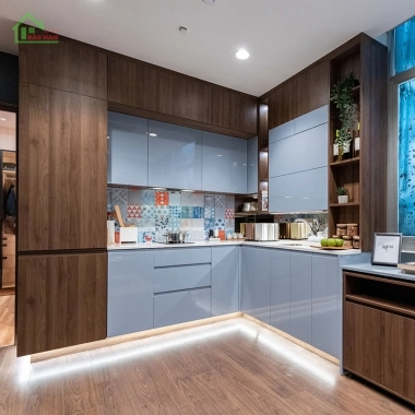 TỦ BẾP ACRYLIC AN CƯỜNG CAO CẤP TBA21​​​​​​​