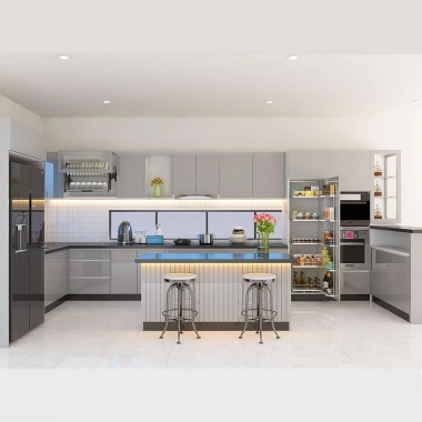 TỦ BẾP ACRYLIC AN CƯỜNG ĐẸP HCM TBA23​​​​​​​