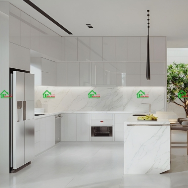 TỦ BẾP ACRYLIC AN CƯỜNG ĐẸP HIỆN ĐẠI TBA39