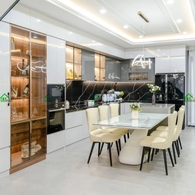 TỦ BẾP ACRYLIC AN CƯỜNG ĐẸP HIỆN ĐẠI TBA44​​​​​​​