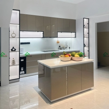 TỦ BẾP ACRYLIC AN CƯỜNG ĐẸP HIỆN ĐẠI TBA47​​​​​​​
