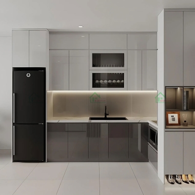 TỦ BẾP ACRYLIC AN CƯỜNG HIỆN ĐẠI SANG TRỌNG TBA82