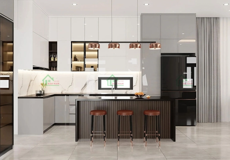                              Tủ Bếp Acrylic Cao Cấp - Báo Giá Trọn Gói Tủ Bếp Acrylic An Cường