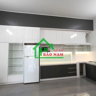 TỦ BẾP ACRYLIC ĐẸP HIỆN ĐẠI TBA27​​​​​​​
