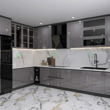  TỦ BẾP ACRYLIC ĐẸP TBA71​​​​​​​
