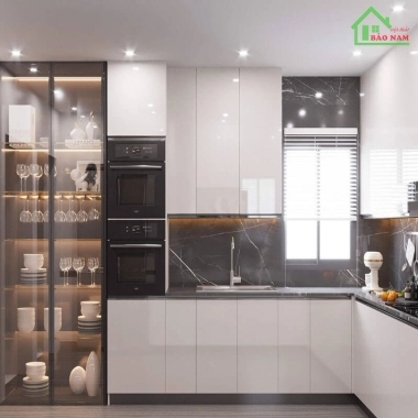 TỦ BẾP ACRYLIC HIỆN ĐẠI TBA11​​​​​​​