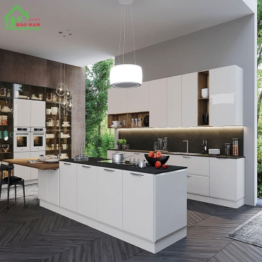 TỦ BẾP ACRYLIC HIỆN ĐẠI TBA13
