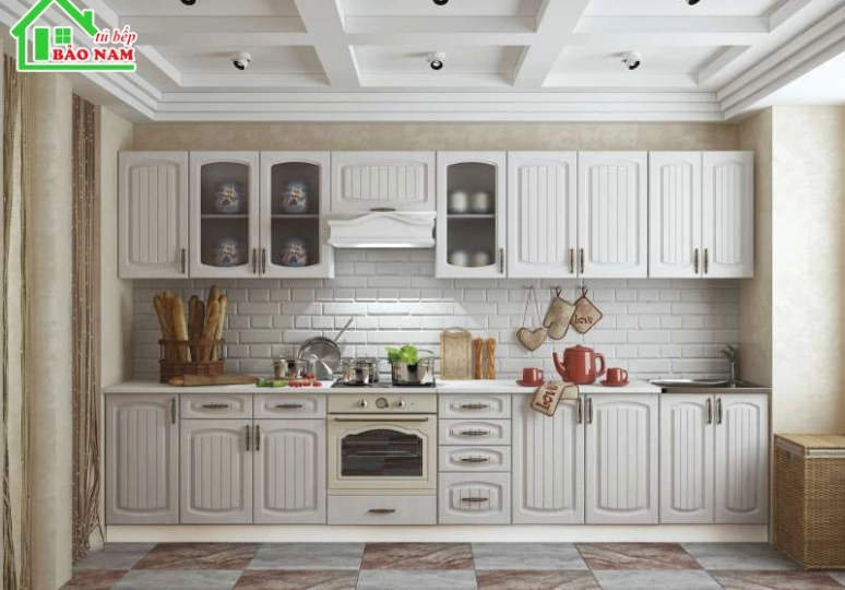                             64+  Mẫu Tủ Bếp Cổ Điển Đẹp Sang Trọng, Phong Cách Truyền Thống