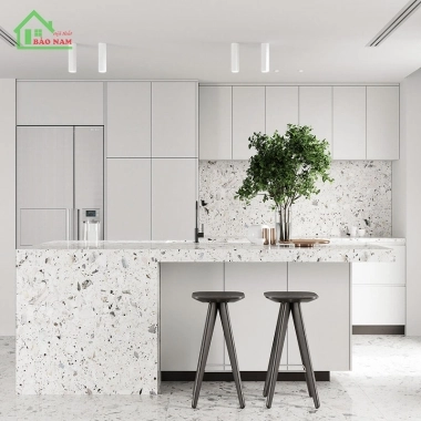 TỦ BẾP GỖ CÔNG NGHIỆP AN CƯỜNG TB14​​​​​​​