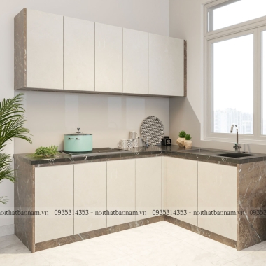 TỦ BẾP GỖ CÔNG NGHIỆP AN CƯỜNG TB24​​​​​​​