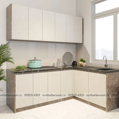 TỦ BẾP GỖ CÔNG NGHIỆP AN CƯỜNG TB24​​​​​​​