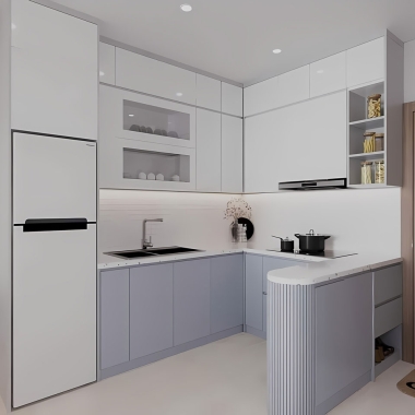 TỦ BẾP GỖ CÔNG NGHIỆP AN CƯỜNG TB26​​​​​​​