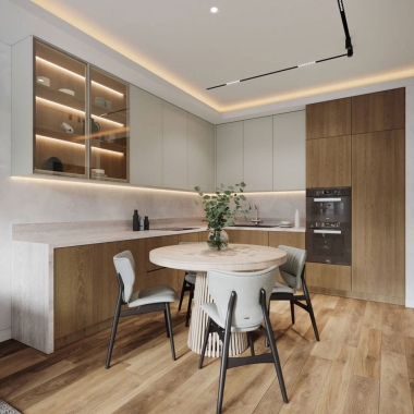 TỦ BẾP GỖ CÔNG NGHIỆP AN CƯỜNG TB35​​​​​​​