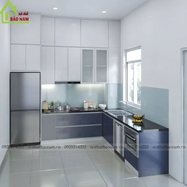 TỦ BẾP GỖ CÔNG NGHIỆP AN CƯỜNG TB36​​​​​​​