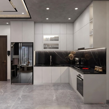 TỦ BẾP GỖ CÔNG NGHIỆP AN CƯỜNG TB62​​​​​​​