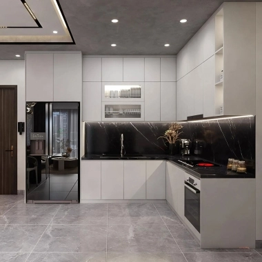 TỦ BẾP GỖ CÔNG NGHIỆP AN CƯỜNG TB62​​​​​​​