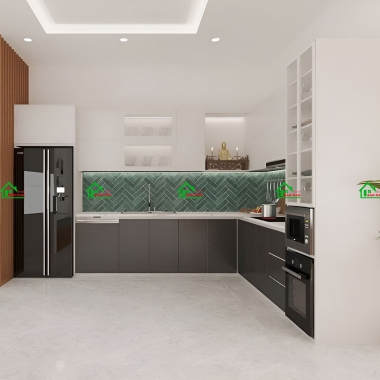 TỦ BẾP GỖ CÔNG NGHIỆP AN CƯỜNG TB31​​​​​​​