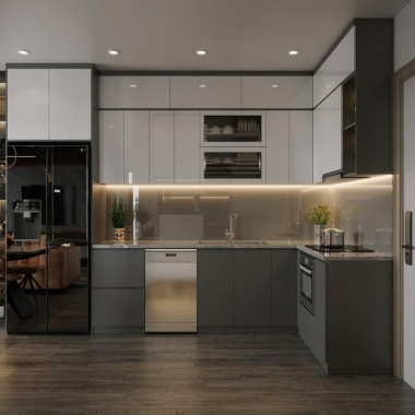 TỦ BẾP GỖ CÔNG NGHIỆP TB06​​​​​​​