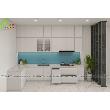 TỦ BẾP GỖ CÔNG NGHIỆP HIỆN ĐẠI TB09​​​​​​​