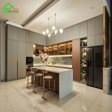TỦ BẾP GỖ CÔNG NGHIỆP HIỆN ĐẠI TB10​​​​​​​