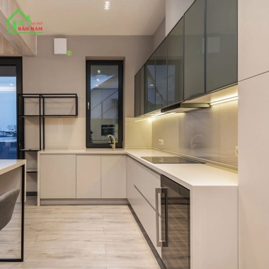 TỦ BẾP GỖ CÔNG NGHIỆP TB04​​​​​​​