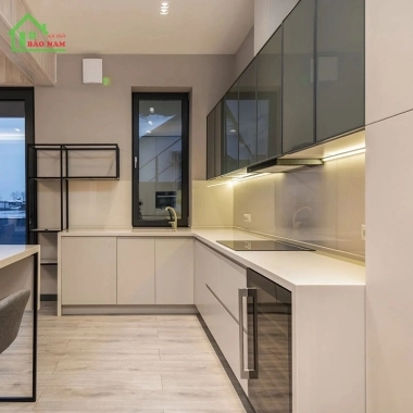 TỦ BẾP GỖ CÔNG NGHIỆP TB04​​​​​​​