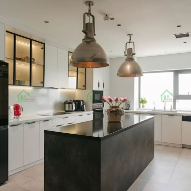 TỦ BẾP GỖ CÔNG NGHIỆP MDF ĐẸP HIỆN ĐẠI TB82​​​​​​​