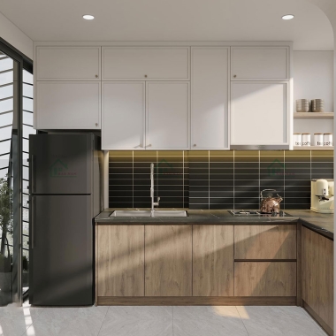 TỦ BẾP GỖ MDF SLIM SHAKER AN CƯỜNG BSK18​​​​​​​