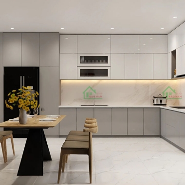 TỦ BẾP GỖ TB73 HIỆN ĐẠI GIÁ RẺ​​​​​​​