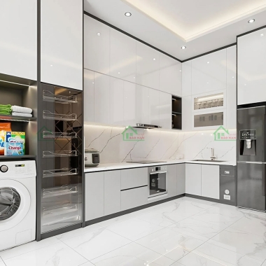 TỦ BẾP MDF AN CƯỜNG LÕI XANH CHỐNG ẨM TB77​​​​​​​