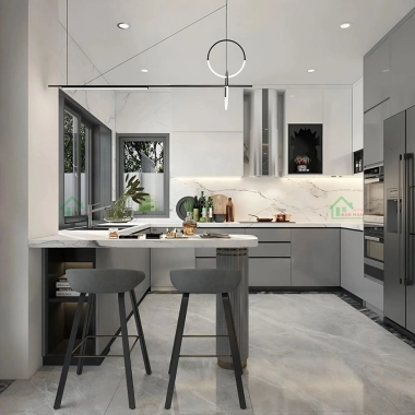 TỦ BẾP MDF PHỦ MELAMINE AN CƯỜNG TB71​​​​​​​