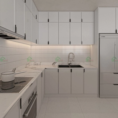 ​​​​​​​TỦ BẾP GỖ CÔNG NGHIỆP MDF MICRO SHAKER ĐẸP HIỆN ĐẠI BSK13​​​​​​​