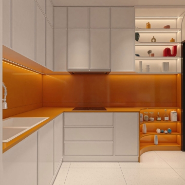 TỦ BẾP GỖ CÔNG NGHIỆP MDF MICRO SHAKER BSK14​​​​​​​