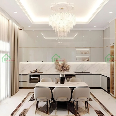 TỦ BẾP NHỰA PHỦ ACRYLIC AN CƯỜNG TBN15​​​​​​​