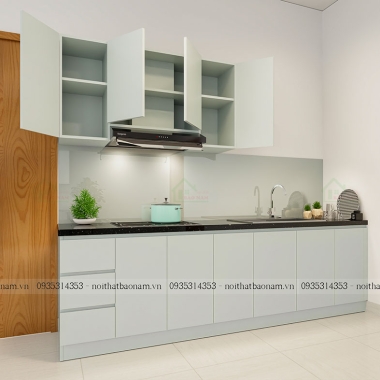 TỦ BẾP NHỰA PICOMAT CHỐNG NƯỚC SƠN PU ĐẸP HIỆN ĐẠI TBN14​​​​​​​