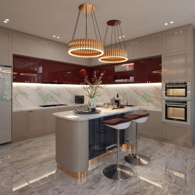 TỦ BẾP SHAKER AN CƯỜNG GIÁ RẺ BSK12​​​​​​​