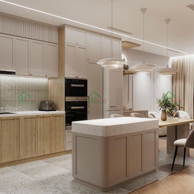 TỦ BẾP GỖ CÔNG NGHIỆP SLIM SHAKER AN CƯỜNG HIỆN ĐẠI BSK16​​​​​​​