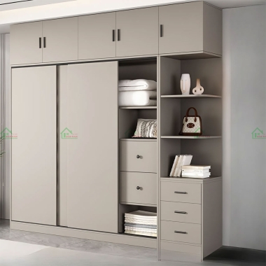 TỦ GỖ MDF CỬA LÙA ĐẸP HIỆN ĐẠI TAL23​​​​​​​