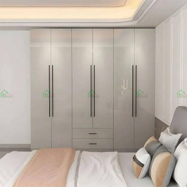 TỦ QUẦN ÁO ACRYLIC AN CƯỜNG MÀU XÁM TAR29​​​​​​​