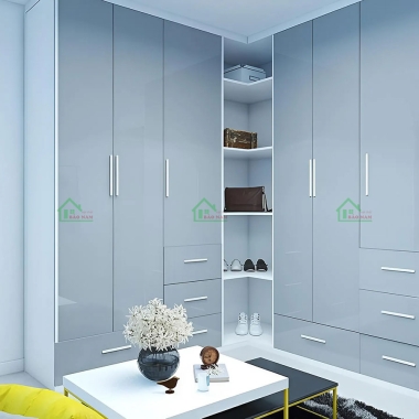 TỦ QUẦN ÁO ACRYLIC BÓNG GƯƠNG CHỮ L ĐẸP HIỆN ĐẠI TAR41​​​​​​​