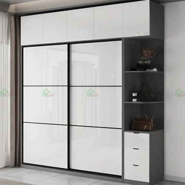 TỦ QUẦN ÁO ACRYLIC CỬA LÙA ĐẸP HIỆN ĐẠI TAL16​​​​​​​