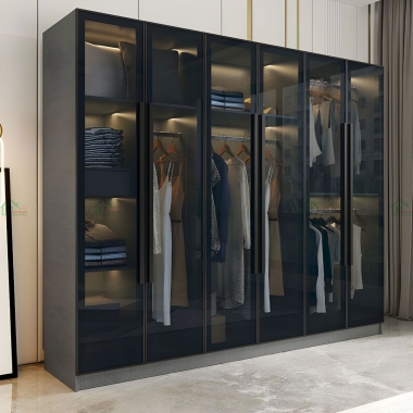 TỦ QUẦN ÁO CÁNH KÍNH ĐẸP TK42