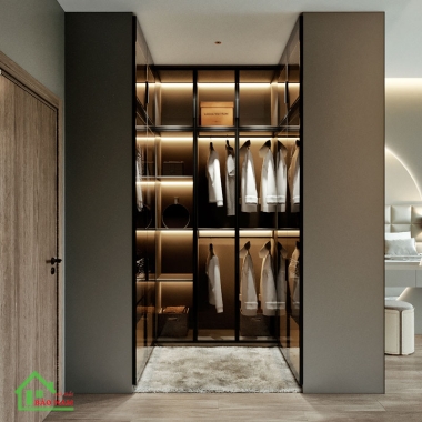 TỦ QUẦN ÁO CÁNH KÍNH HIỆN ĐẠI TK17