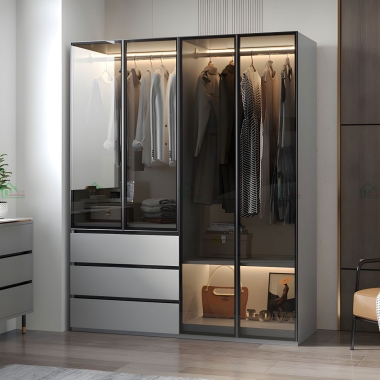 TỦ QUẦN ÁO CÁNH KÍNH HIỆN ĐẠI TK39