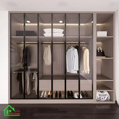 TỦ QUẦN ÁO CÁNH KÍNH HIỆN ĐẠI TK07​​​​​​​