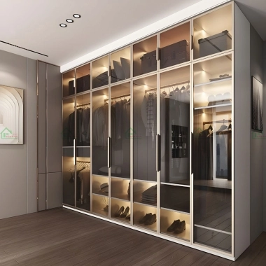 TỦ QUẦN ÁO CÁNH KÍNH TRÀ ĐẸP TK53​​​​​​​