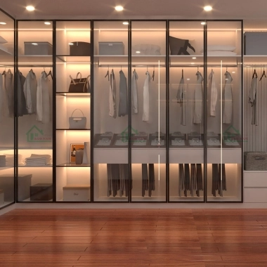 TỦ QUẦN ÁO HIỆN ĐẠI CÁNH KÍNH XÁM KHÓI TK61​​​​​​​
